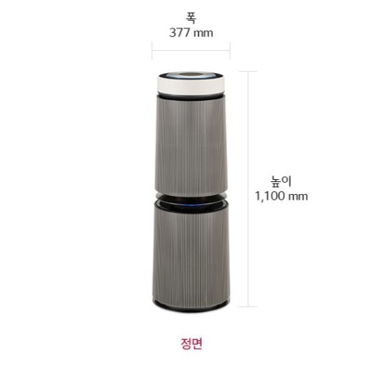 LG 퓨리케어 오브제컬렉션 360도 공기청정기 알파UP G 펫 필터 샌드 베이지 AS333NS4C